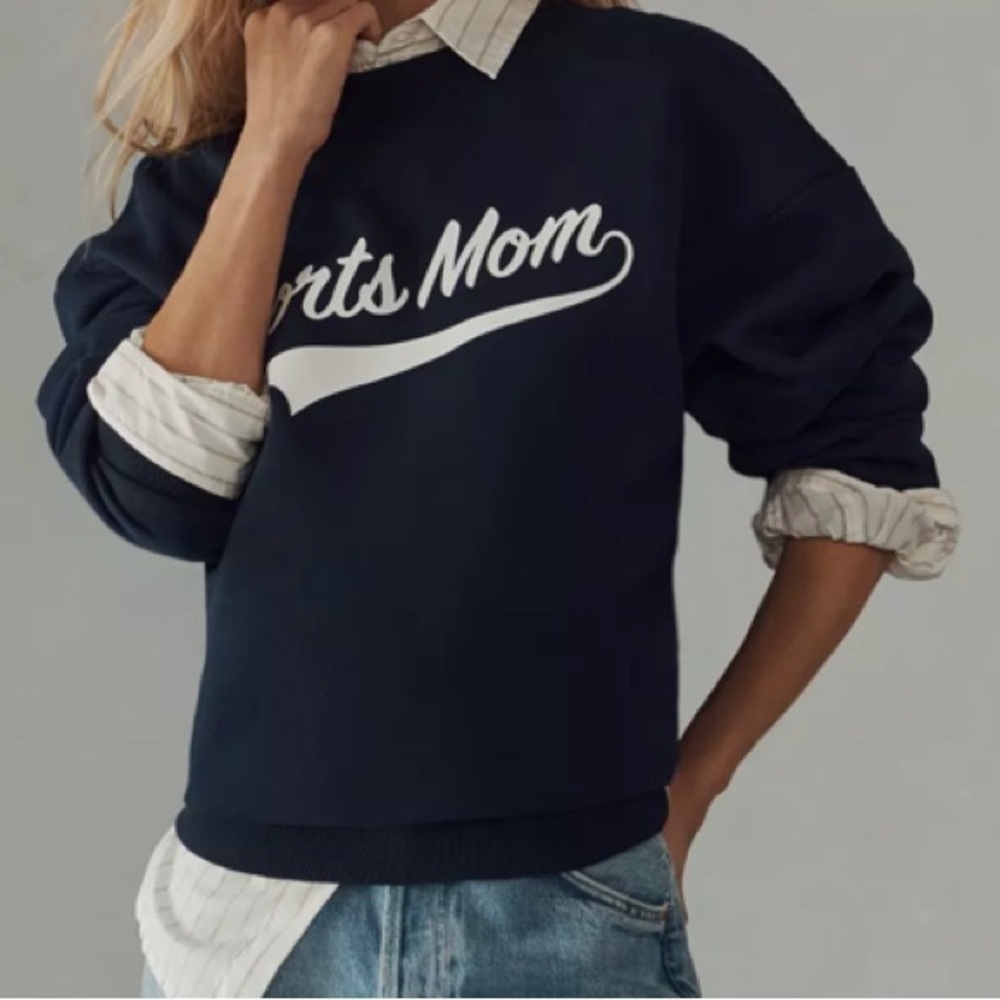 Favorite Daughter Sports Mom Sweatshirt in navy